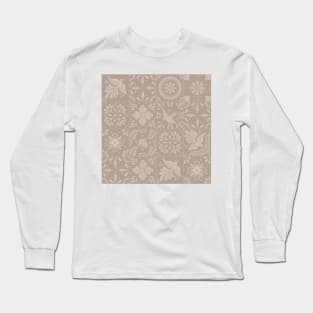 Mexican Boho Talavera Tile Pattern by Akbaly Long Sleeve T-Shirt